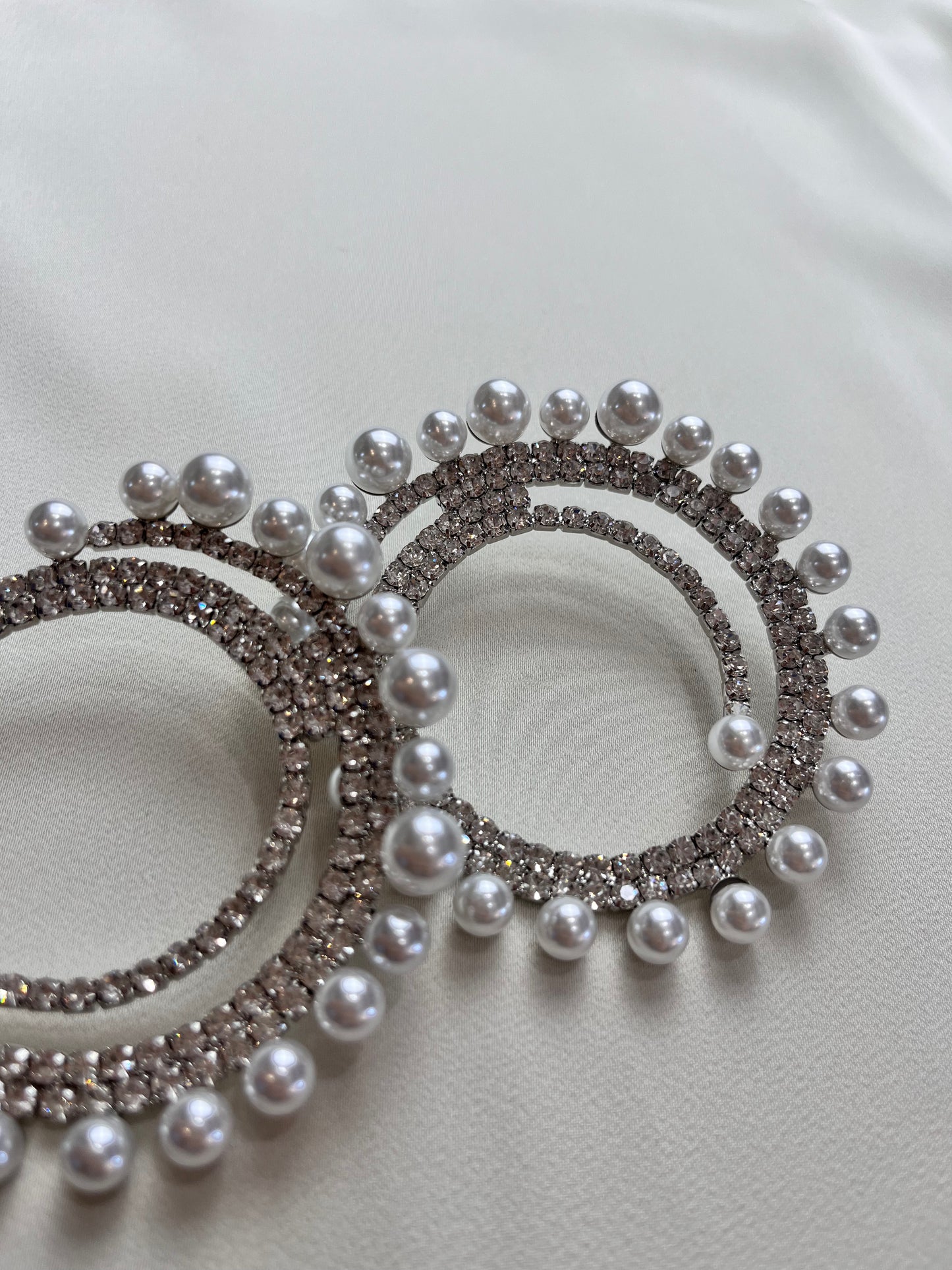 Arracada plata con Perla Plata